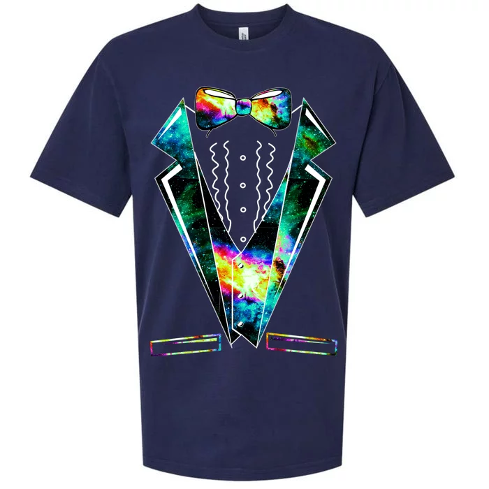 Space Galaxy Tuxedo Sueded Cloud Jersey T-Shirt