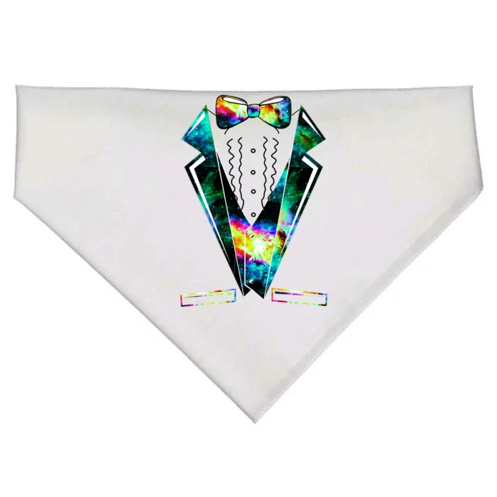 Space Galaxy Tuxedo USA-Made Doggie Bandana