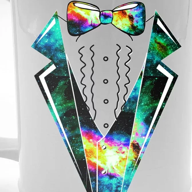 Space Galaxy Tuxedo Front & Back Beer Stein