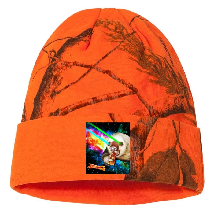 Space Hunger Dinner In Space Sloth Laser Pizza Kati - 12in Camo Beanie