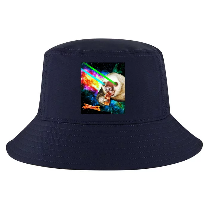 Space Hunger Dinner In Space Sloth Laser Pizza Cool Comfort Performance Bucket Hat