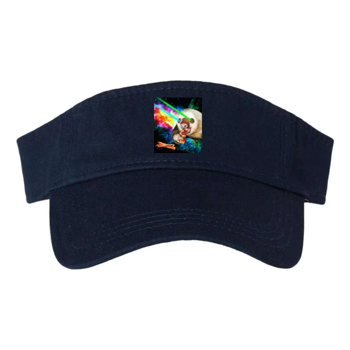 Space Hunger Dinner In Space Sloth Laser Pizza Valucap Bio-Washed Visor