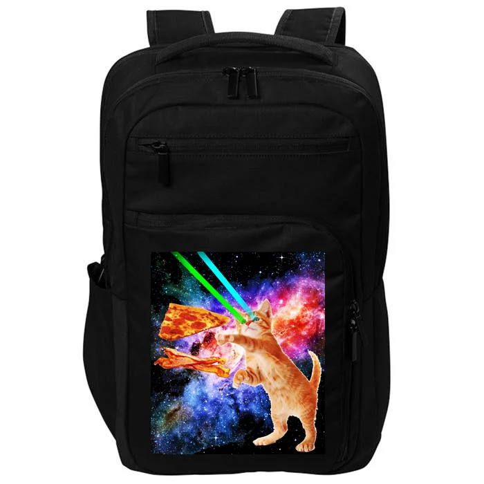 Space Hunger Flying Cat Pizza Bacon1 Impact Tech Backpack