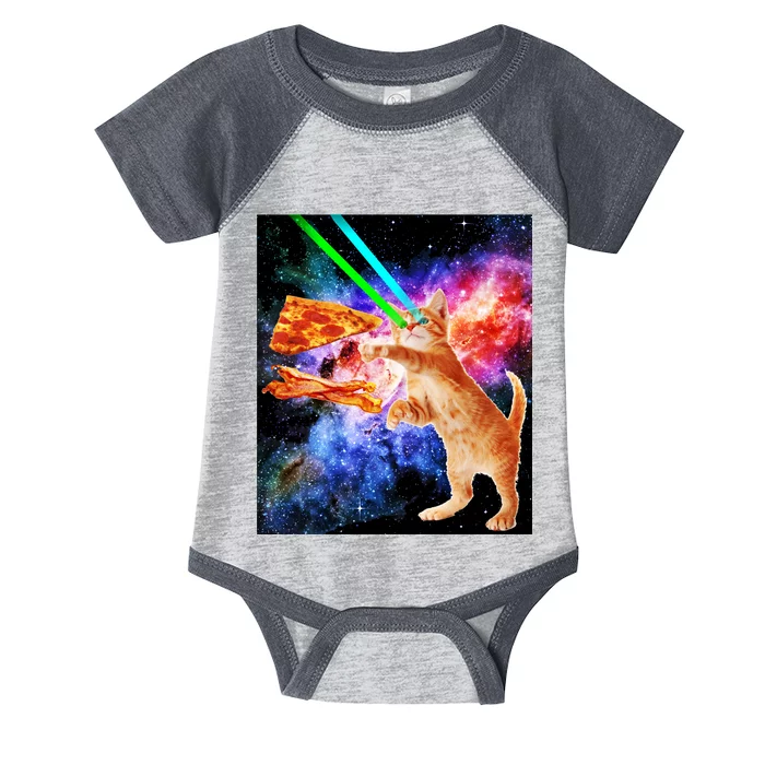 Space Hunger Flying Cat Pizza Bacon1 Infant Baby Jersey Bodysuit