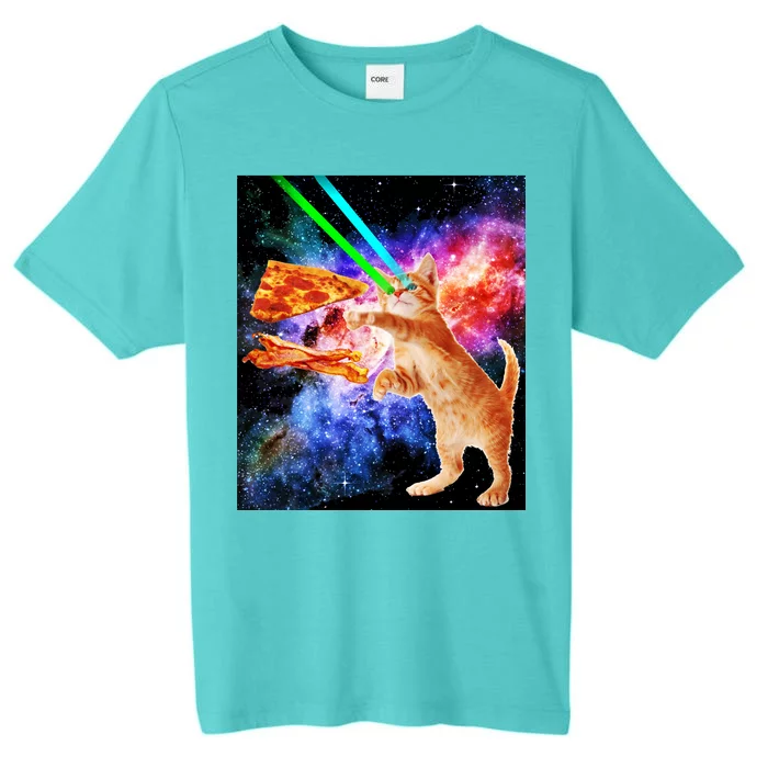 Space Hunger Flying Cat Pizza Bacon1 ChromaSoft Performance T-Shirt