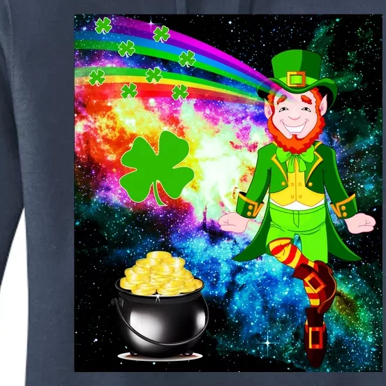 Space Hunger Irish in Space Rainbow Laser Women's Pullover Hoodie