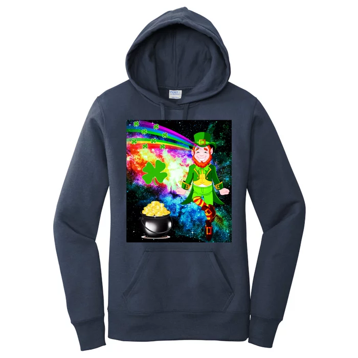 Space Hunger Irish in Space Rainbow Laser Women's Pullover Hoodie