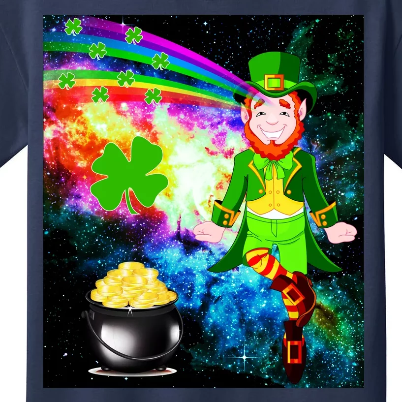 Space Hunger Irish in Space Rainbow Laser Kids T-Shirt