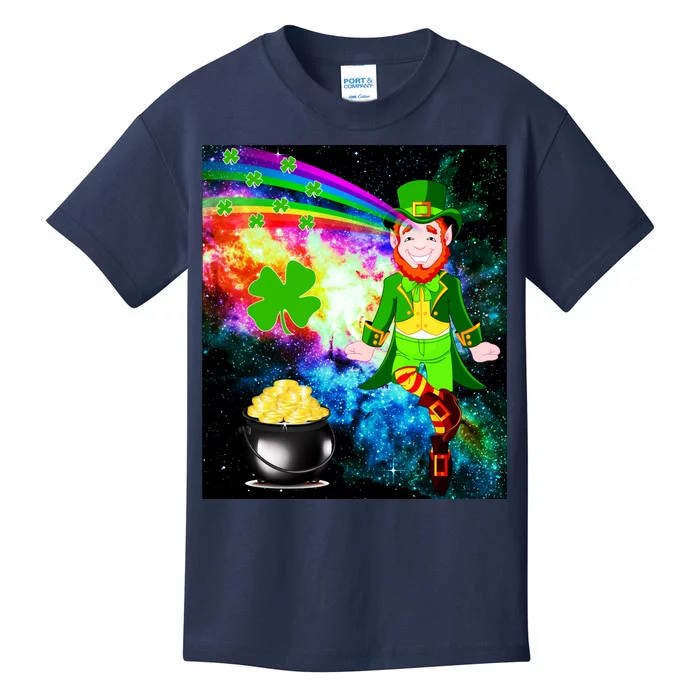 Space Hunger Irish in Space Rainbow Laser Kids T-Shirt