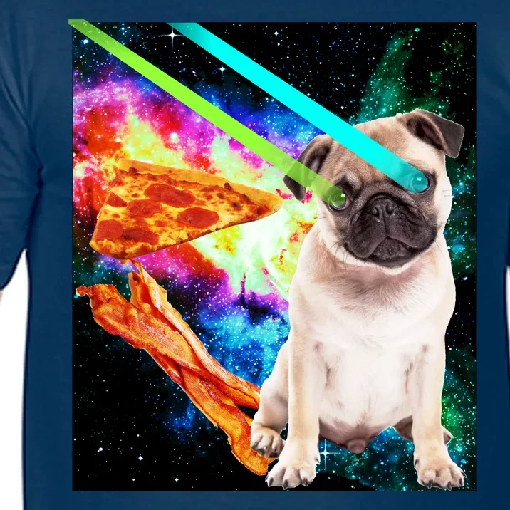 Space Hunger Pug Laser Pizza Bacon Comfort Colors T-Shirt