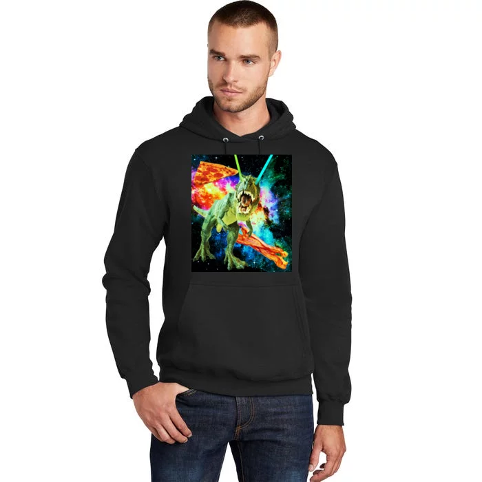 Space Hunger Wars T-Rex Pizza Bacon Tall Hoodie