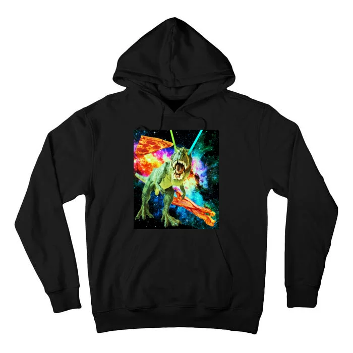 Space Hunger Wars T-Rex Pizza Bacon Tall Hoodie