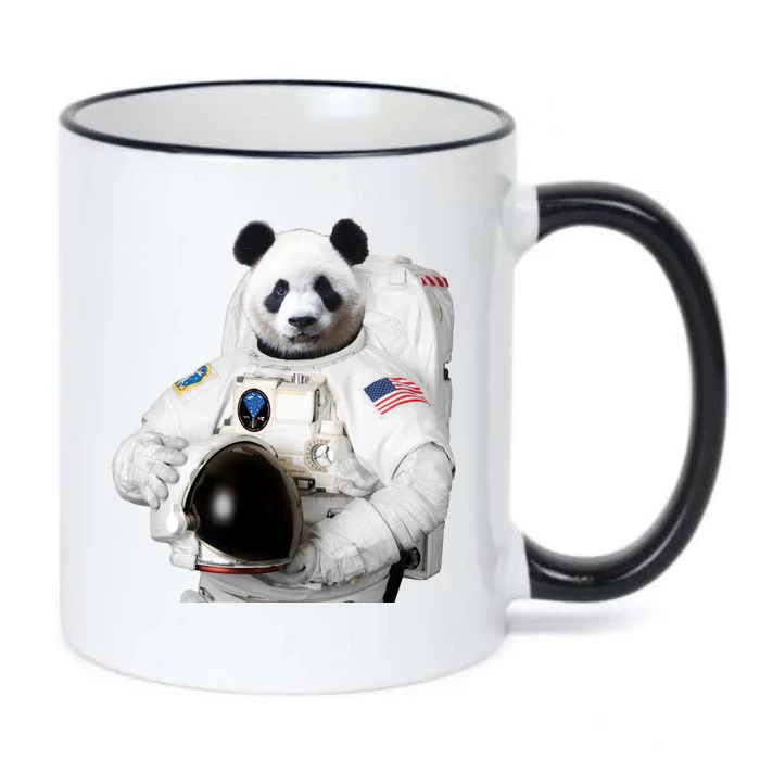 Space Panda USA Astronaut Black Color Changing Mug