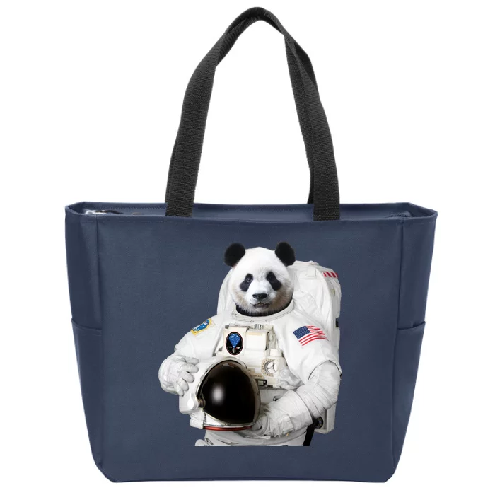 Space Panda USA Astronaut Zip Tote Bag