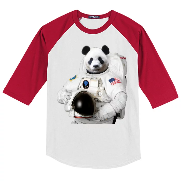 Space Panda USA Astronaut Kids Colorblock Raglan Jersey