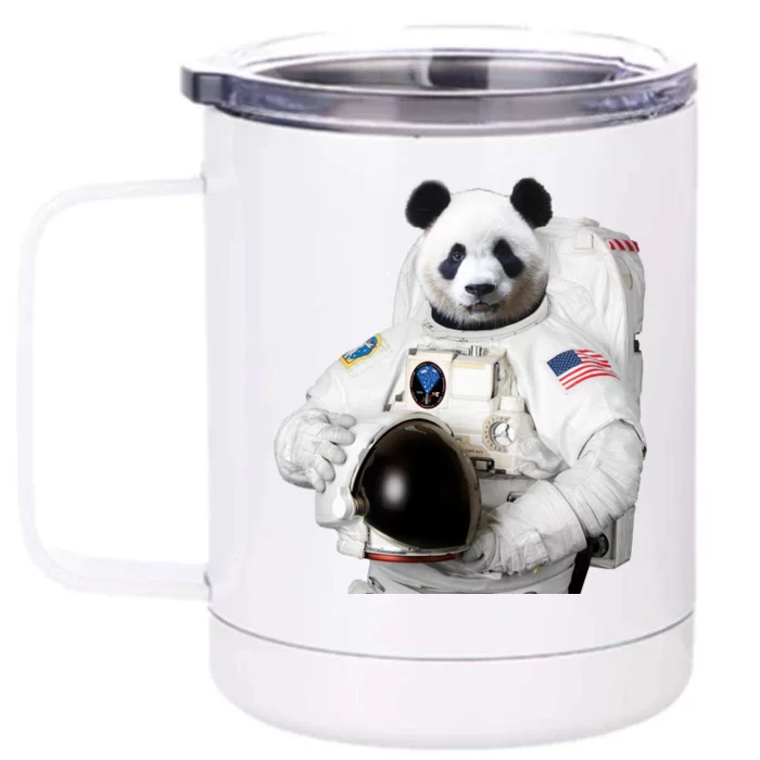 Space Panda USA Astronaut Front & Back 12oz Stainless Steel Tumbler Cup