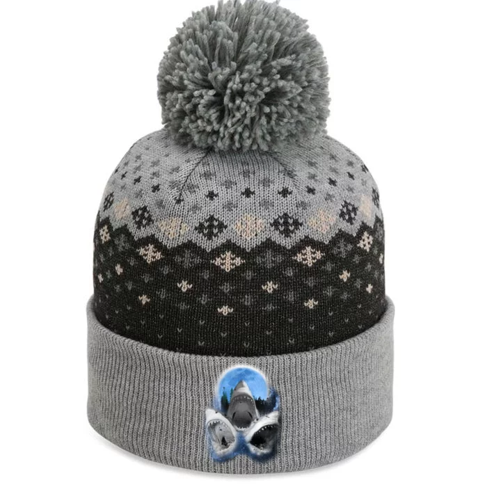 Space Sharks Universe Trio The Baniff Cuffed Pom Beanie