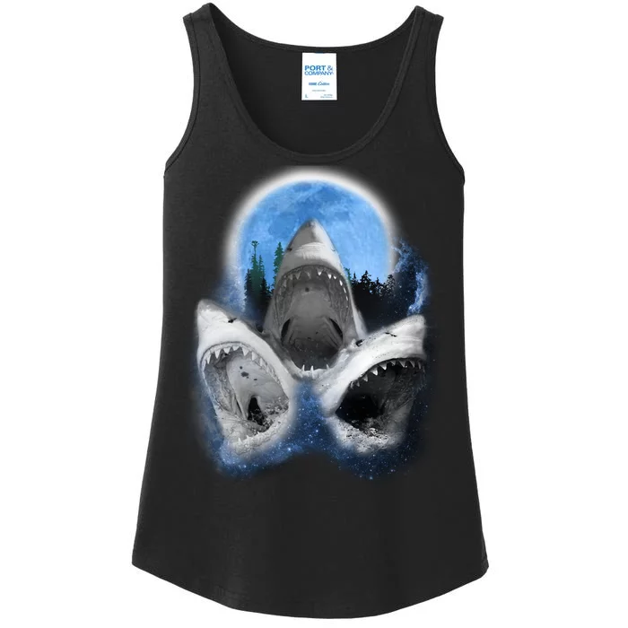 Space Sharks Universe Trio Ladies Essential Tank