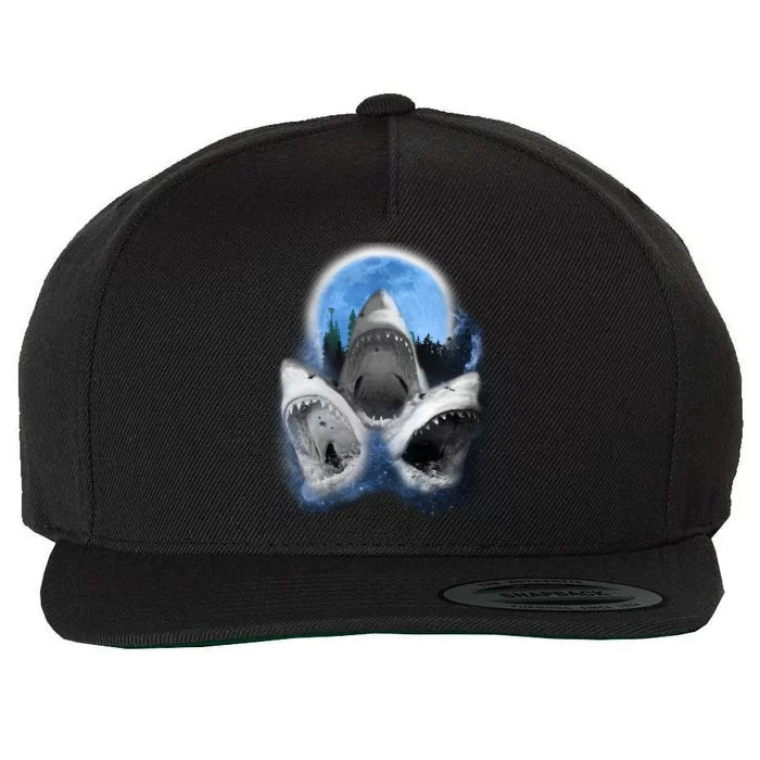 Space Sharks Universe Trio Wool Snapback Cap