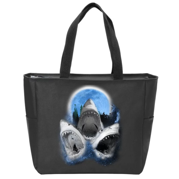 Space Sharks Universe Trio Zip Tote Bag