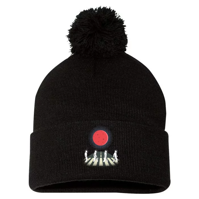 Space Walk Pom Pom 12in Knit Beanie