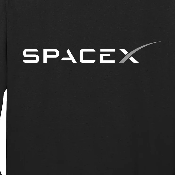 Space X Logo Tall Long Sleeve T-Shirt