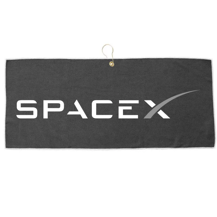 Space X Logo Large Microfiber Waffle Golf Towel