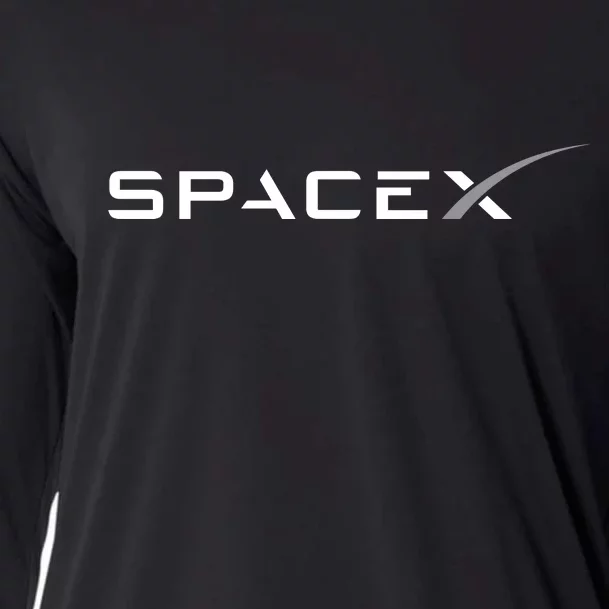 Space X Logo Cooling Performance Long Sleeve Crew