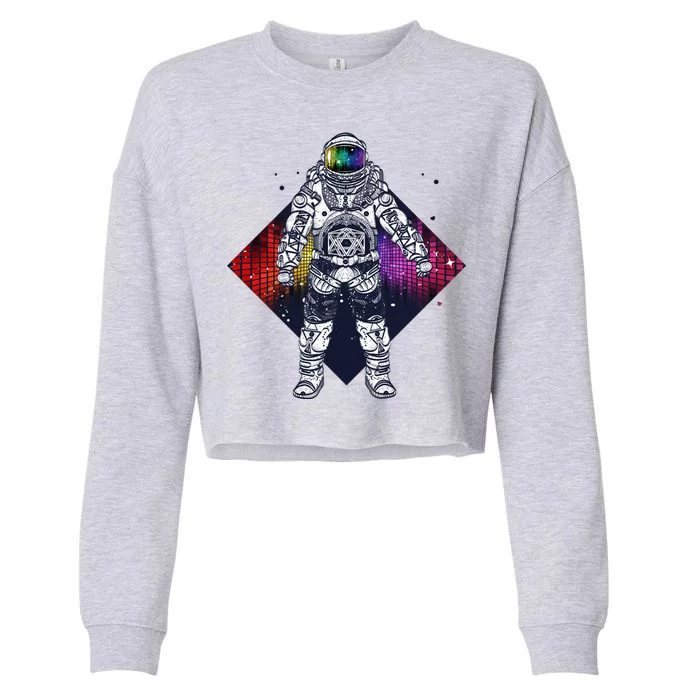 Spaceman Levels Cropped Pullover Crew