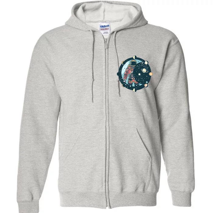 Spaceman Moon Cycle Full Zip Hoodie