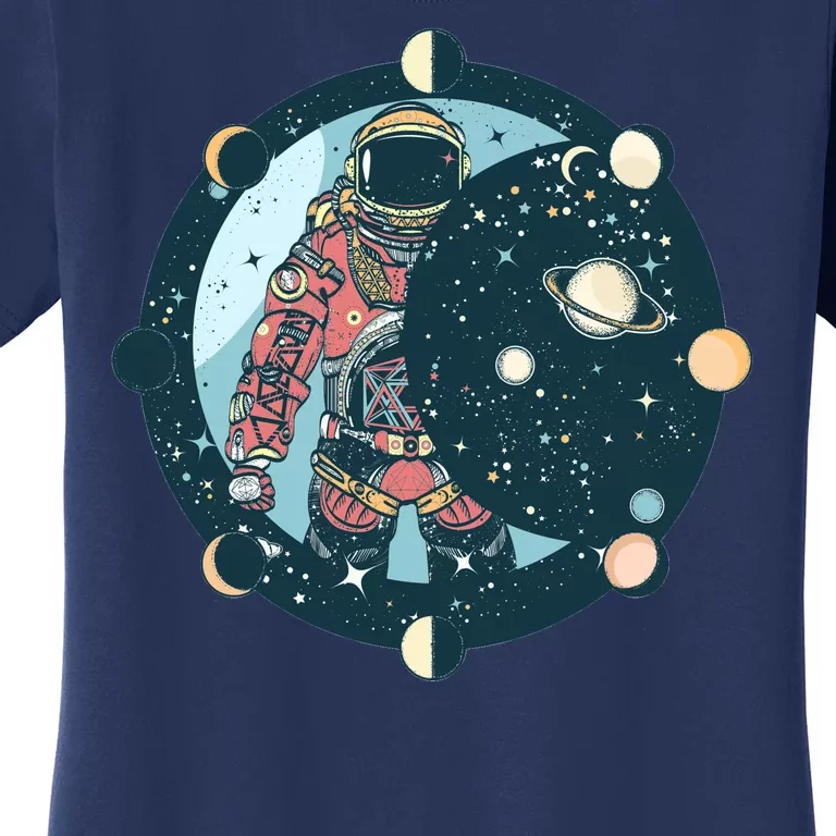 Spaceman Moon Cycle Women's T-Shirt