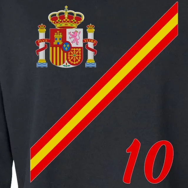 Spain Soccer Jersey Espana Barcelona Madrid Cropped Pullover Crew