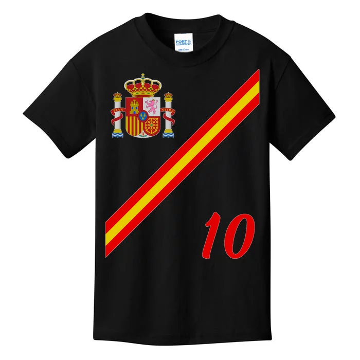 Spain Soccer Jersey Espana Barcelona Madrid Kids T-Shirt