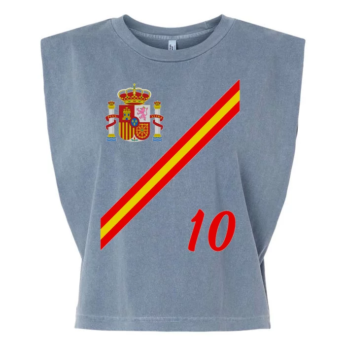 Spain Soccer Jersey Espana Barcelona Madrid Garment-Dyed Women's Muscle Tee