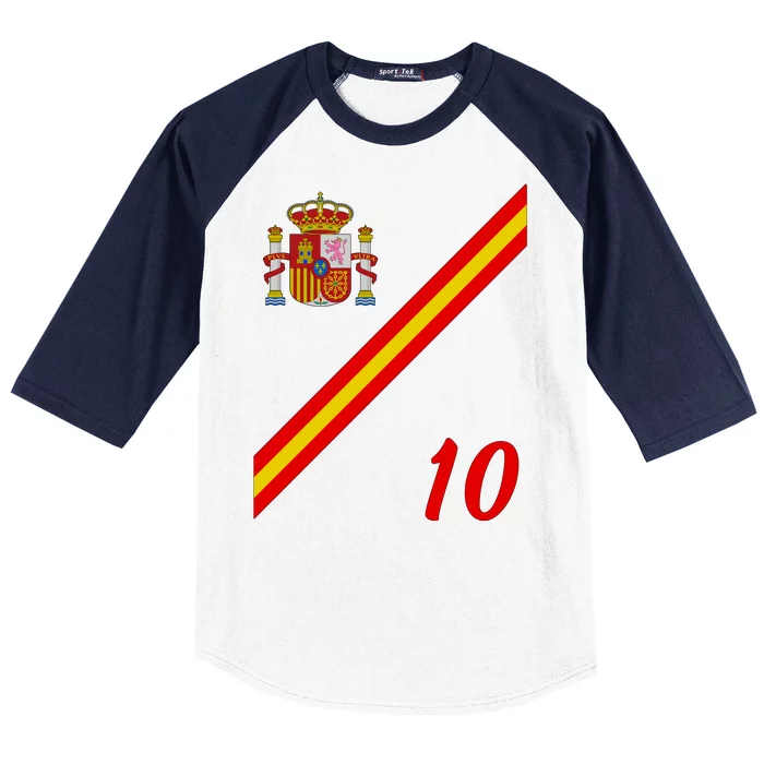 Spain Soccer Jersey Espana Barcelona Madrid Baseball Sleeve Shirt