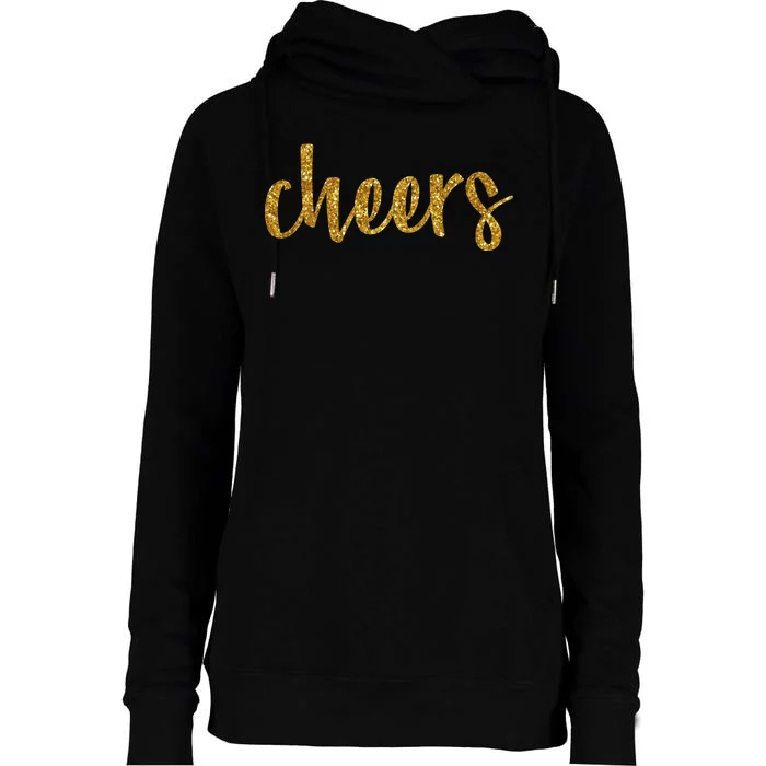 Cheers Party Womens Funnel Neck Pullover Hood