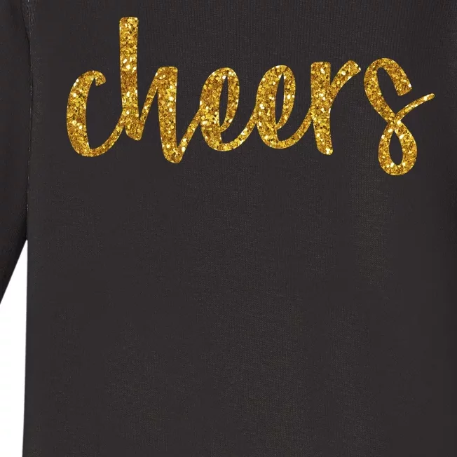 Cheers Party Baby Long Sleeve Bodysuit