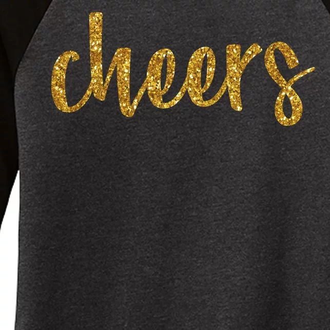 Cheers Party Women's Tri-Blend 3/4-Sleeve Raglan Shirt