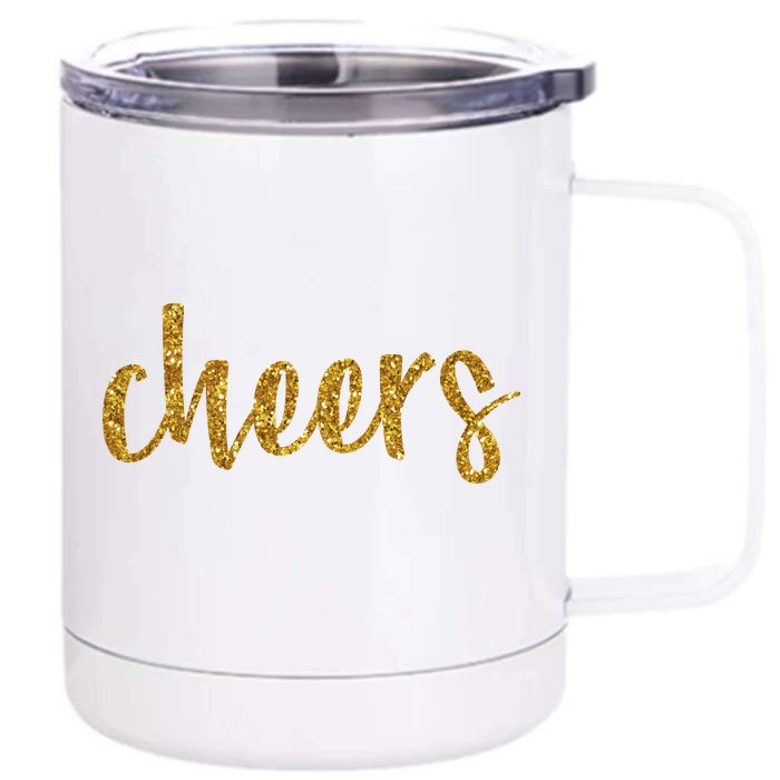 Cheers Party Front & Back 12oz Stainless Steel Tumbler Cup