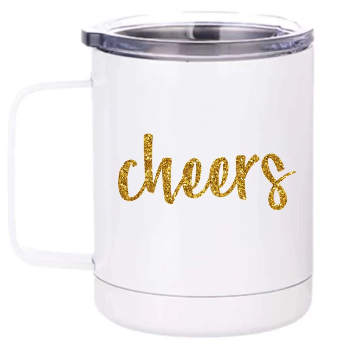 Cheers Party Front & Back 12oz Stainless Steel Tumbler Cup