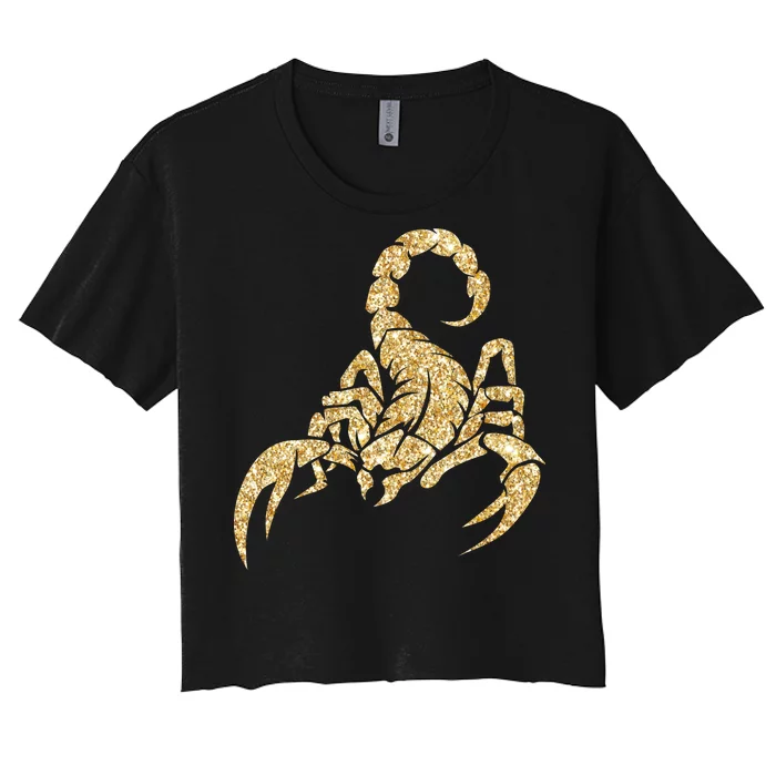 Sparkly Scorpion Women's Crop Top Tee