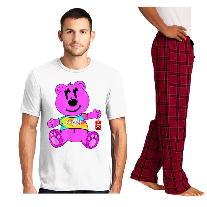 Sorry Pink Bear Valentines Day Tee Funny Sorry Pink Bear Pajama Set