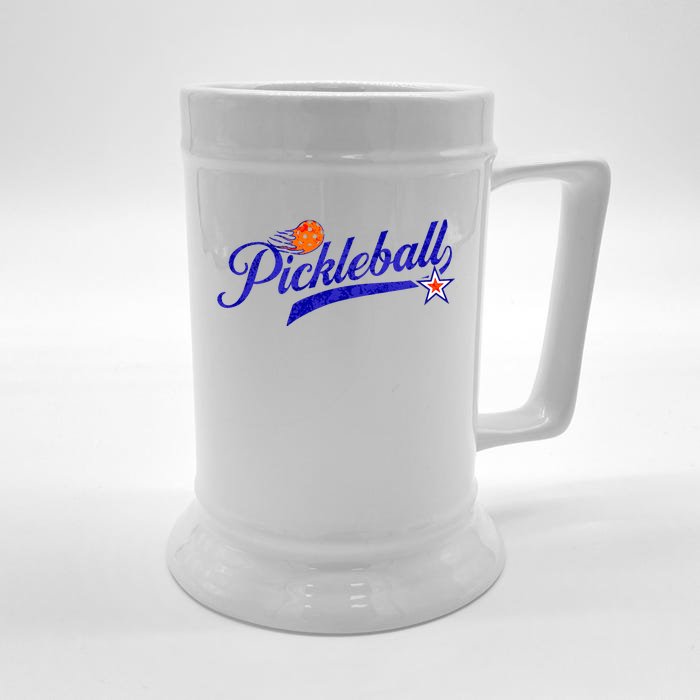 Style Pickle Ball Lovers Pickleball Front & Back Beer Stein