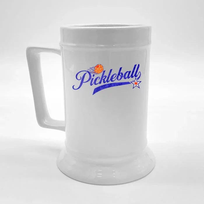 Style Pickle Ball Lovers Pickleball Front & Back Beer Stein