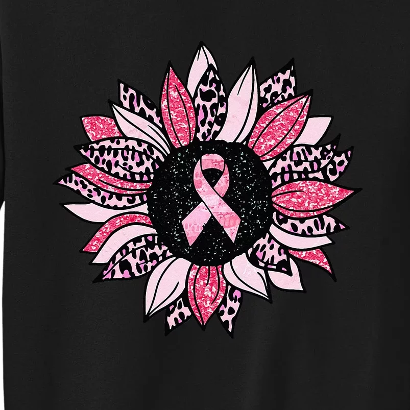 Sunflower Pink Breast Cancer Awareness  Warrior Sweatshirt