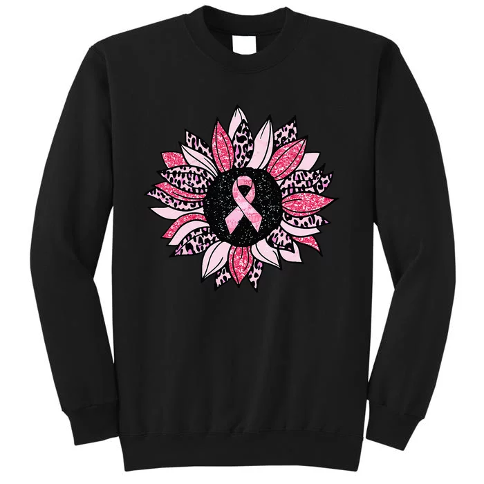 Sunflower Pink Breast Cancer Awareness  Warrior Sweatshirt