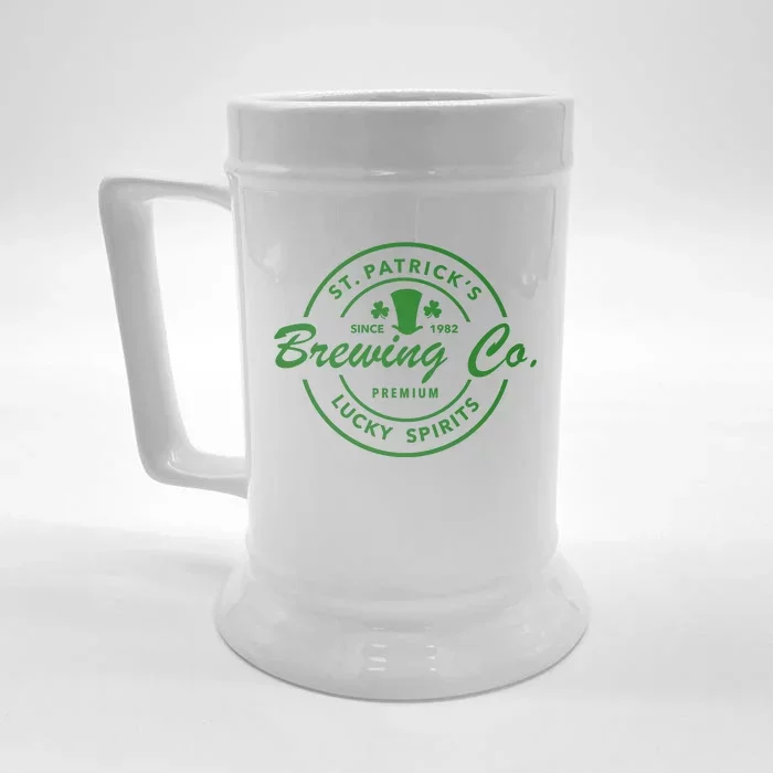 St. Patrick's Brewing Co Premium Lucky Spirits, St. Patrick's Day Front & Back Beer Stein