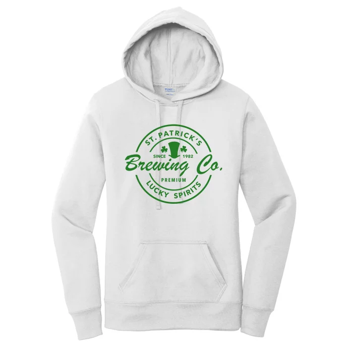 St. Patrick's Brewing Co Premium Lucky Spirits, St. Patrick's Day Women's Pullover Hoodie