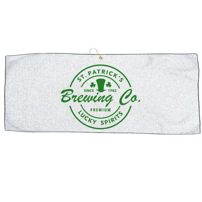 St. Patrick's Brewing Co Premium Lucky Spirits, St. Patrick's Day Large Microfiber Waffle Golf Towel