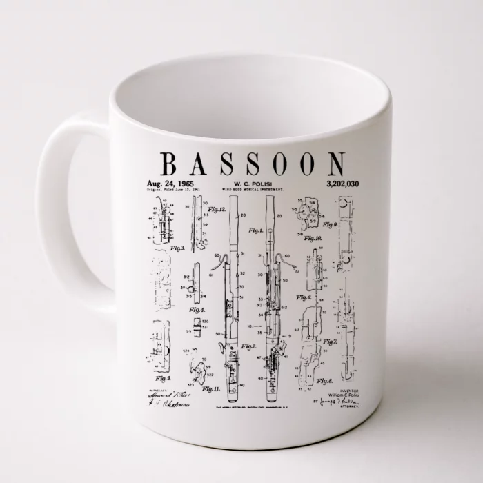 Smart People Bassoon Player Front & Back Coffee Mug